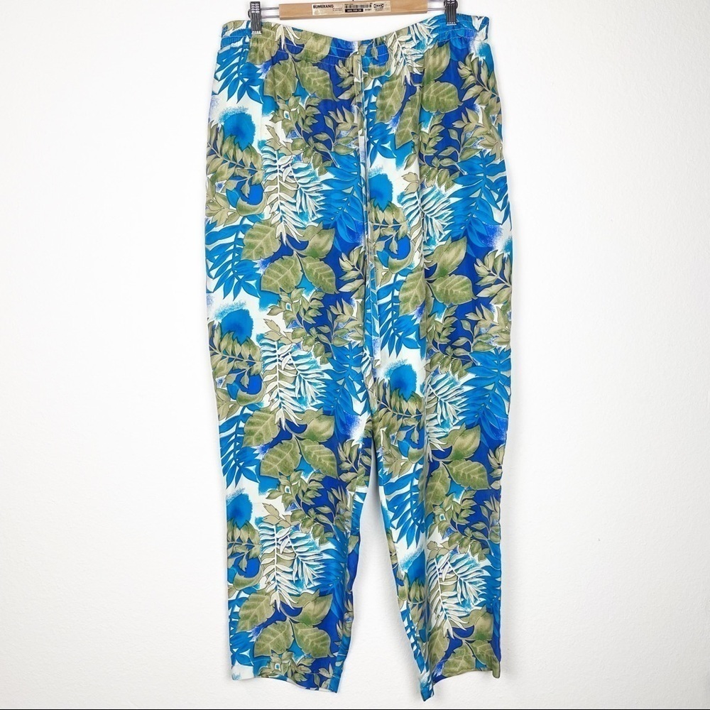Melrose studio floral‎ print silk pants​​​​​​